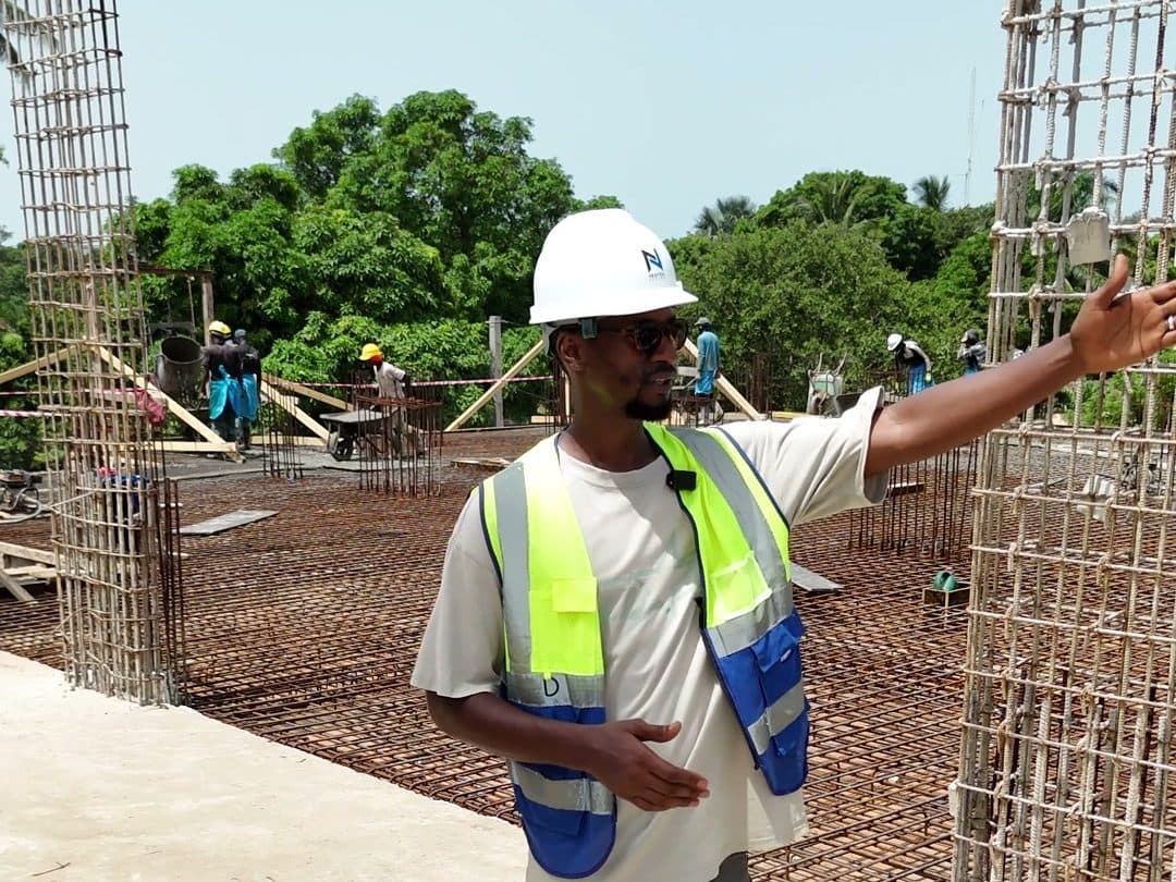 Habib Jallow, jefe de proyecto de Platinum Tower, en la obra