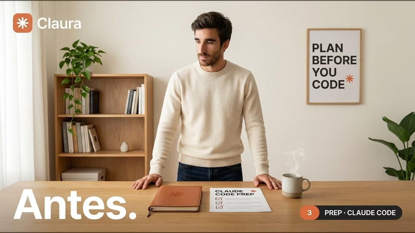 3 cosas que hacer antes de abrir Claude Code, Planificación