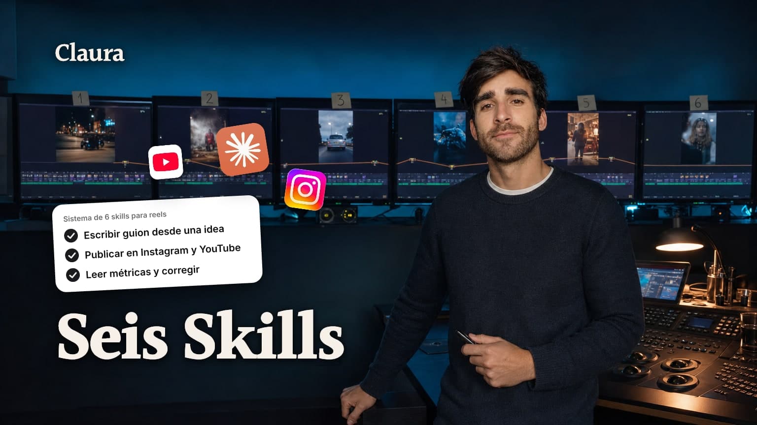 6 skills de IA que reemplazan a un editor de reels