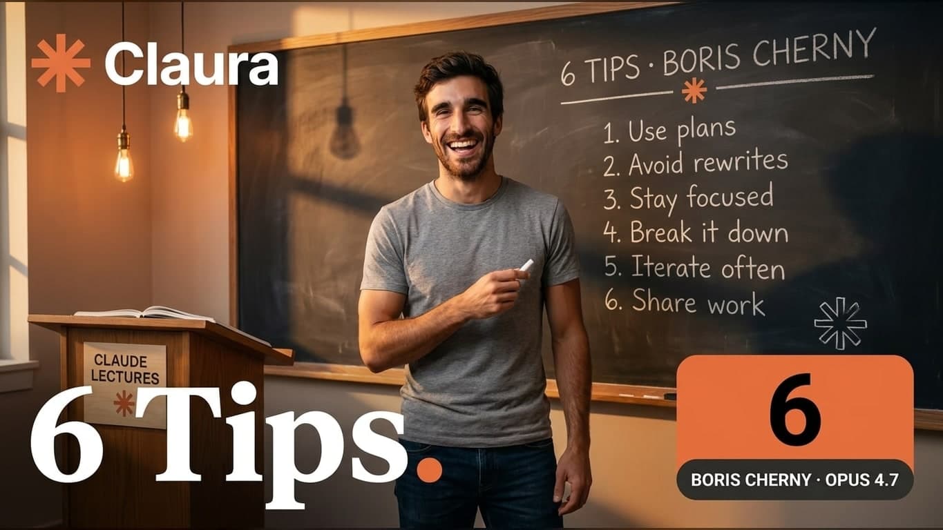 6 tips de Boris Cherny (lead de Claude Code) para dominar Opus 4.7