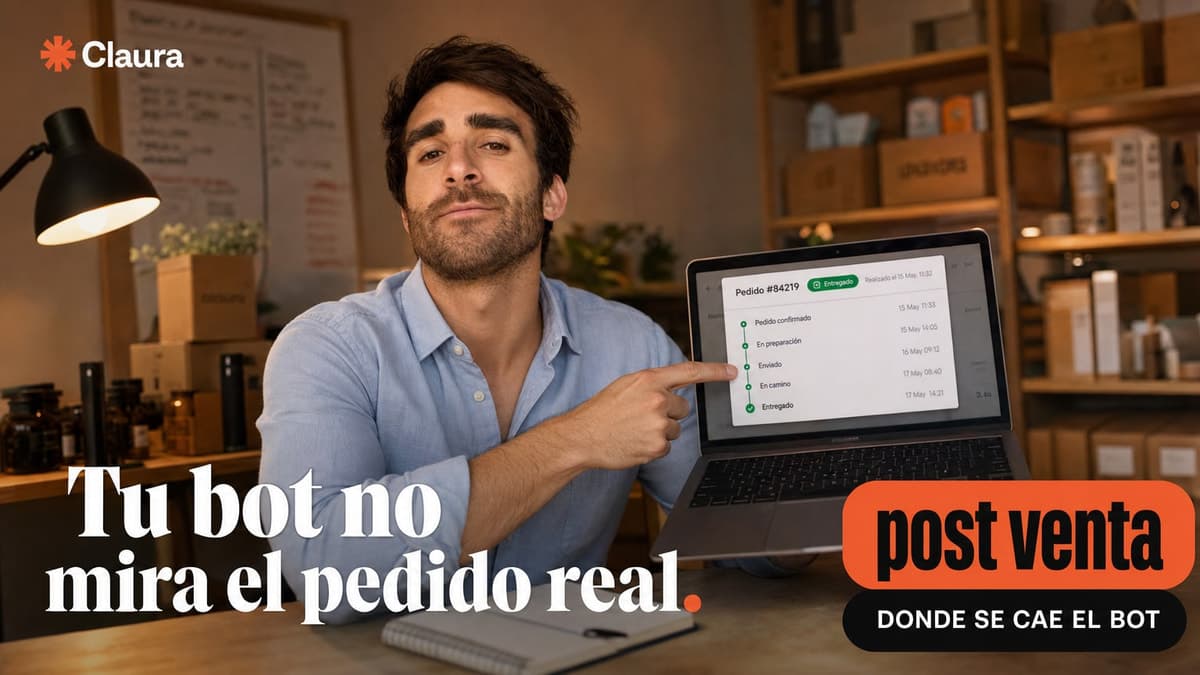 Tu bot de WhatsApp no resuelve el seguimiento del pedido: así se arma un agente de IA conectado al CRM