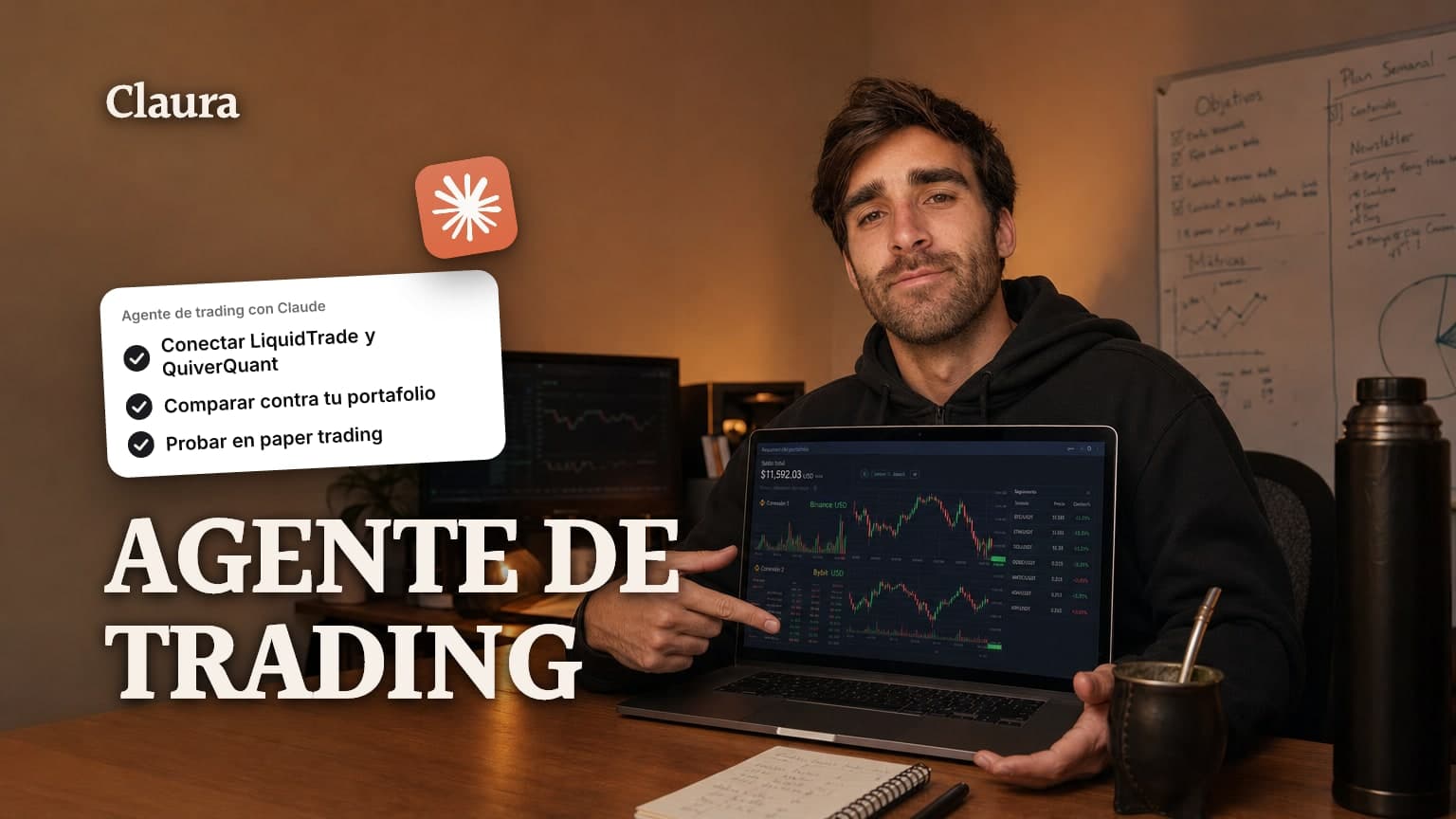 Agente de trading con Claude: así vigila el mercado por vos