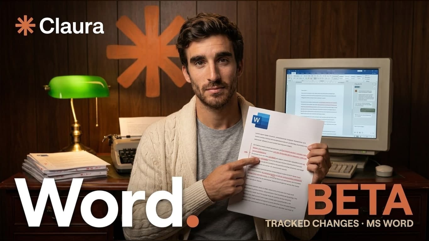Claude for Word beta: tracked changes que Copilot no tiene