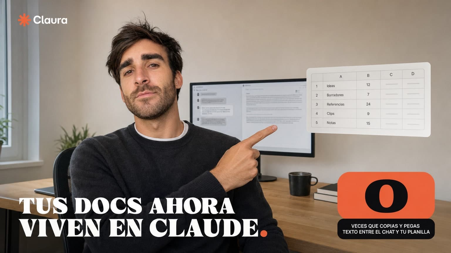Claude y Google Sheets en vivo: edita sin copiar y pegar