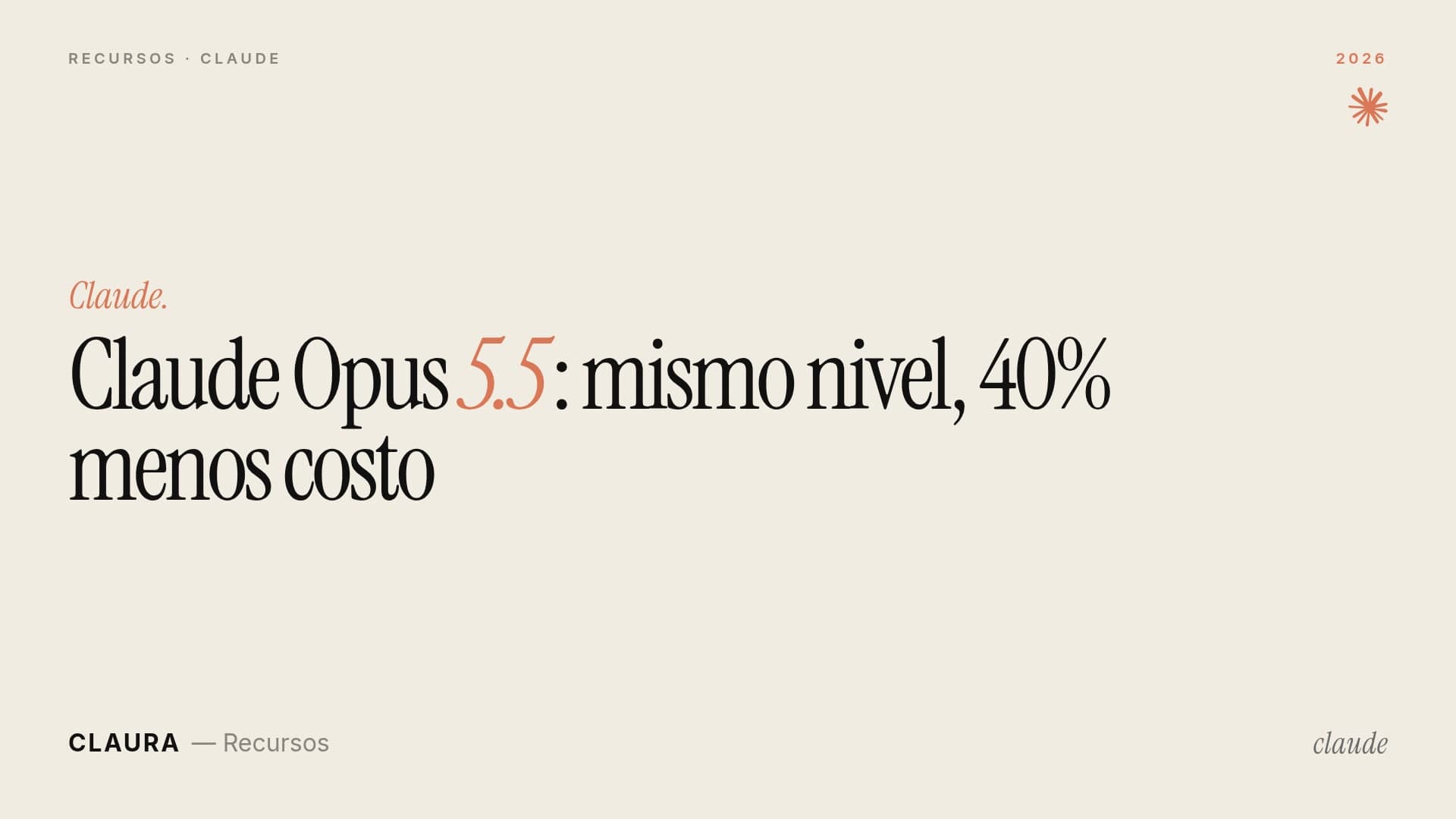 Claude Opus 5.5: mismo nivel, 40% menos costo