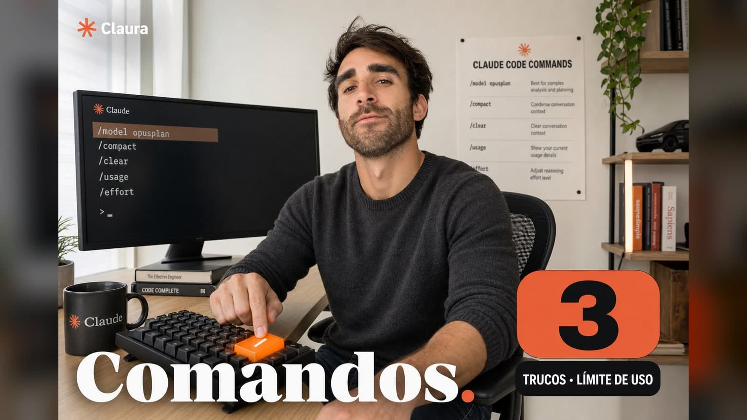 Comandos de Claude Code: la lista completa y 3 trucos anti límite