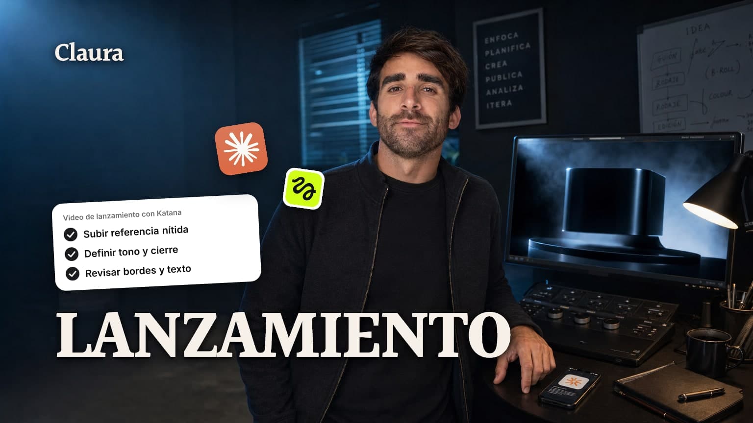 Cómo crear tu video de lanzamiento con Claude y Katana
