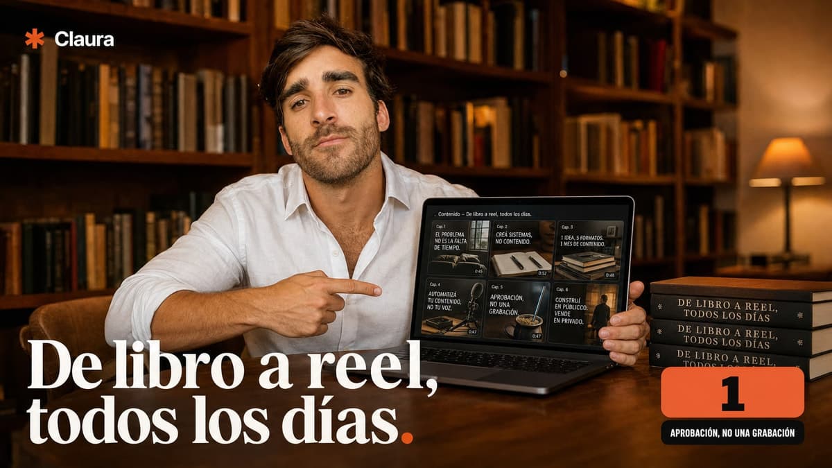 Contenido diario en redes a partir de tus libros ya escritos