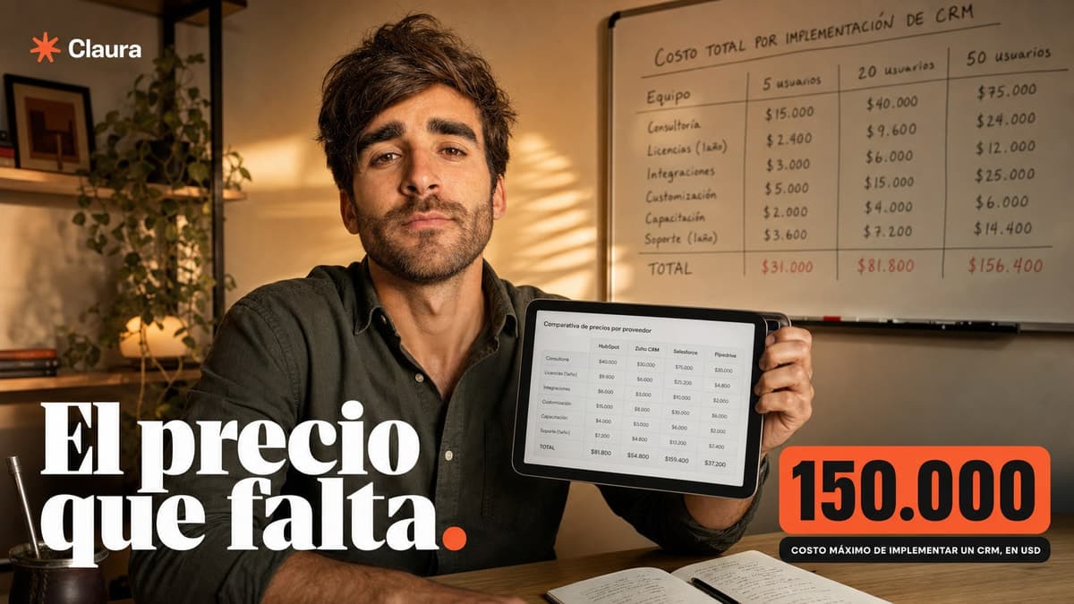Cuánto cuesta un CRM: precios reales por tamaño de equipo