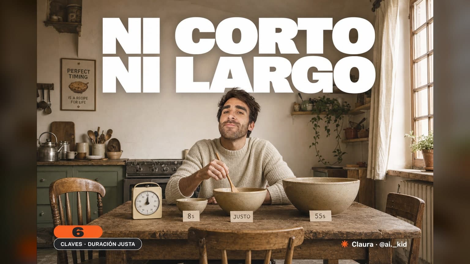 Formato Ricitos de Oro: la duración justa de un video (6 claves)