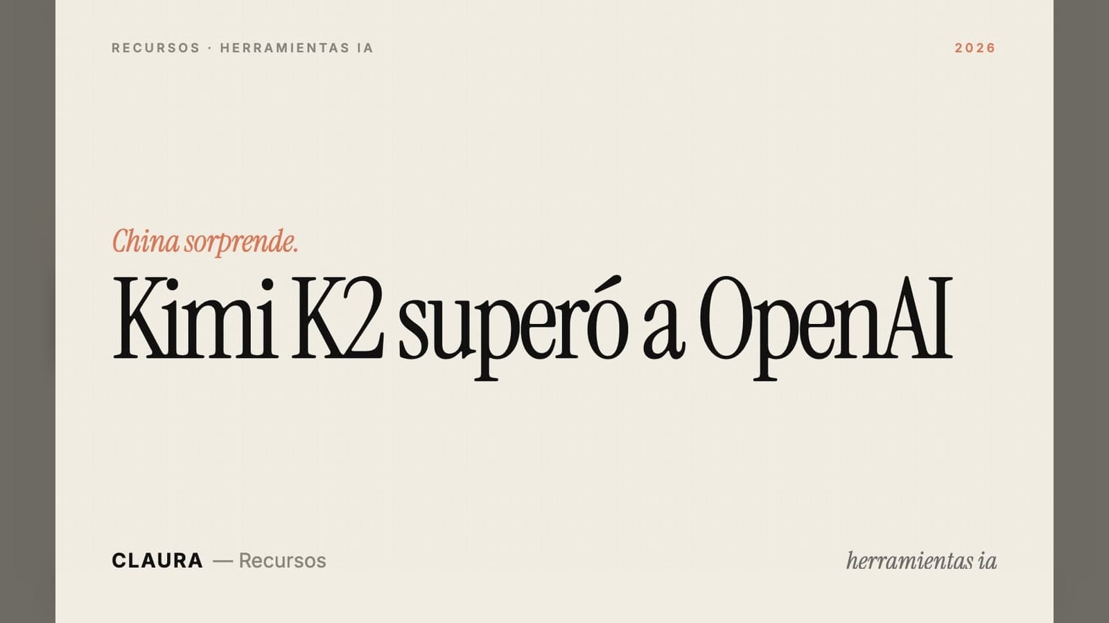 Kimi K2, La IA china que superó a OpenAI con el 0.1% del presupuesto