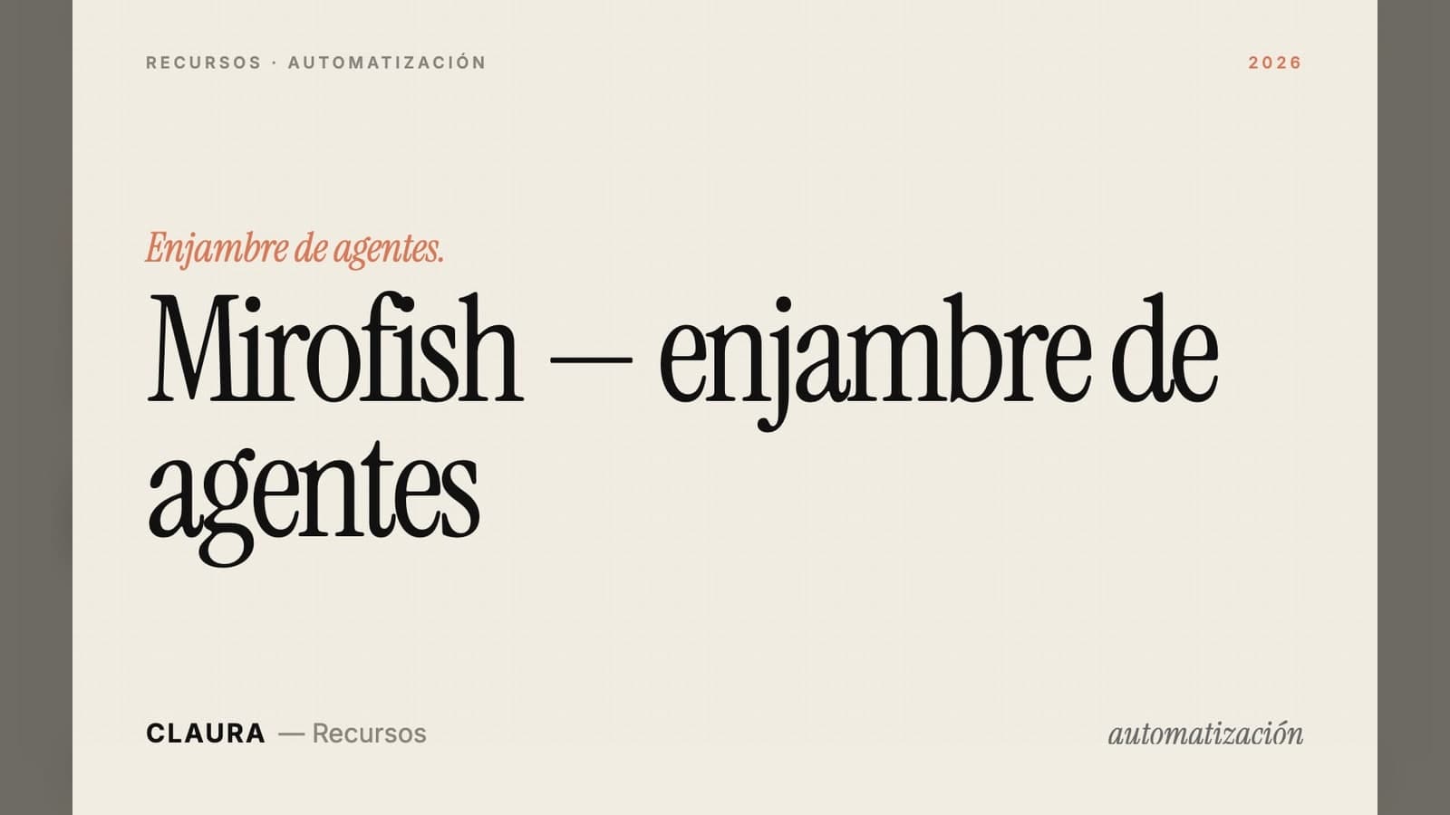 Mirofish: enjambre de agentes IA que predice el futuro