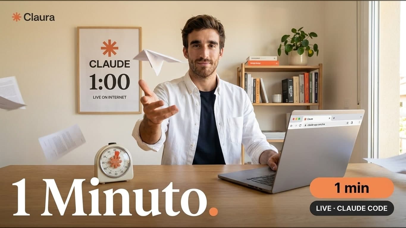 Cómo subir tu proyecto Claude Code a internet en 1 minuto