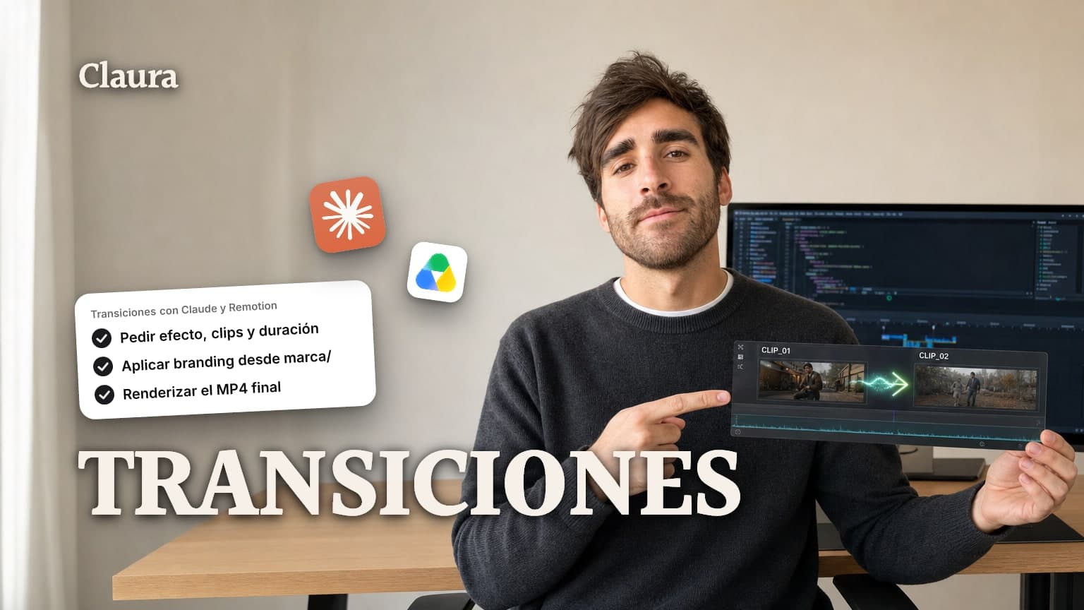 Transiciones animadas con Claude Code y Remotion: guía paso a paso