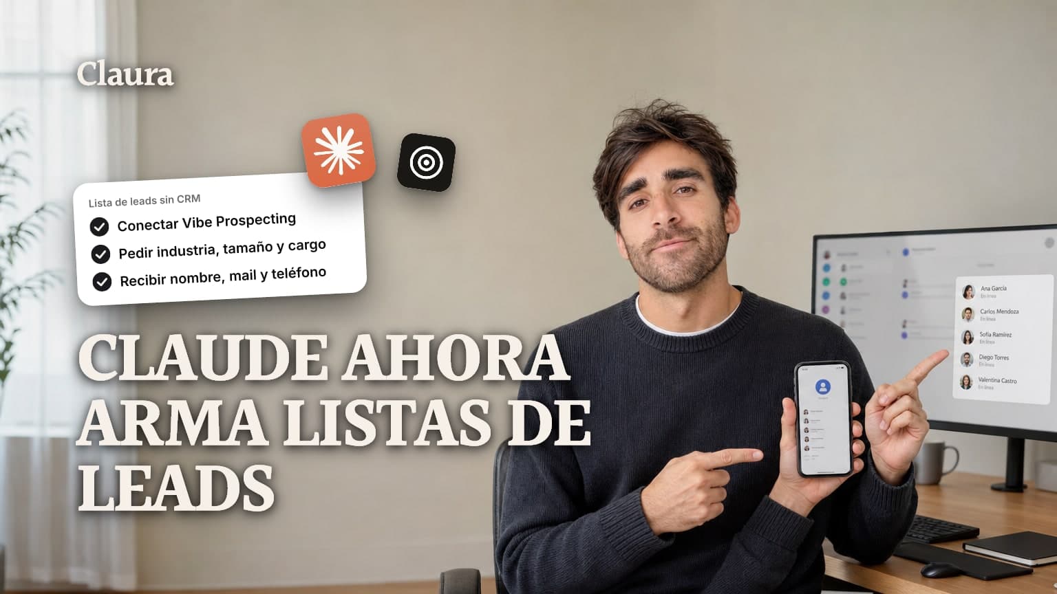 Vibe Prospecting: armar listas de leads en Claude sin CRM